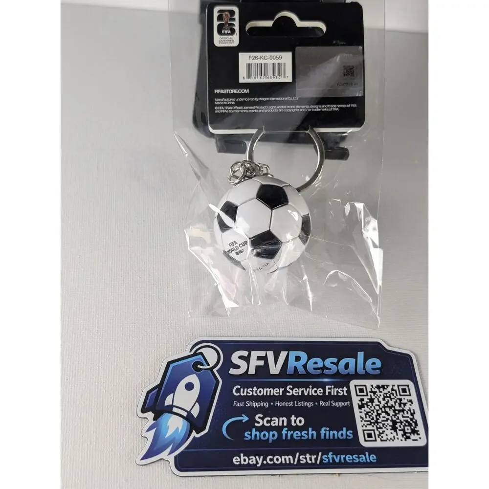 FIFA World Cup 2026 Soccer Ball Keychain Official Licensed F26-KC-0059 New